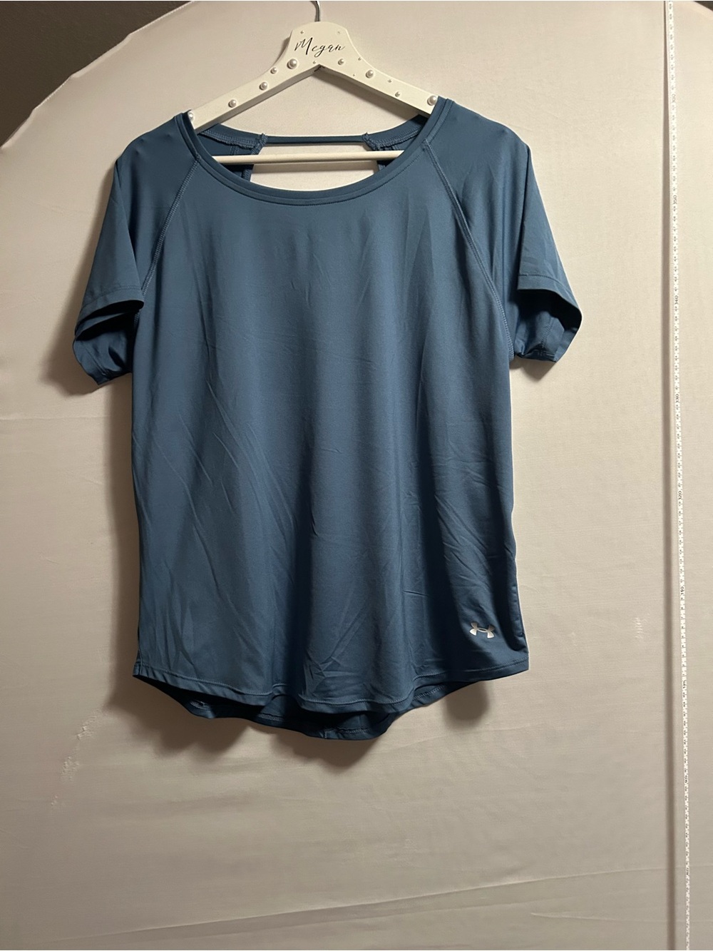 Under Armour Women's Short Sleeve Scoop Neck Tee in Slate Blue